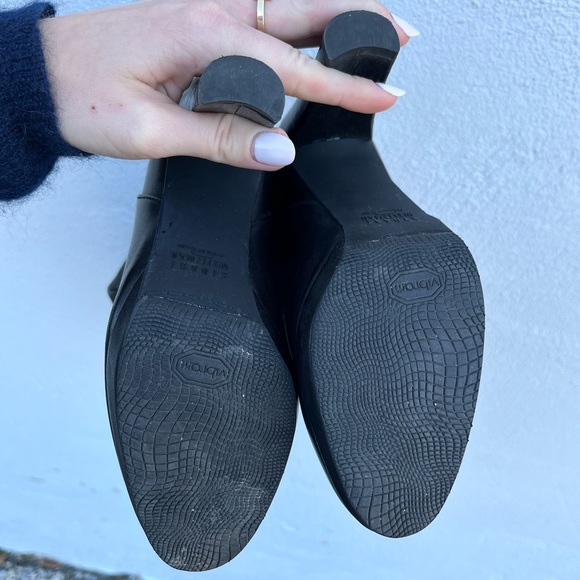Stuart Weitzman 50/50 Leather heel boots Size 5 - Picture 5 of 5
